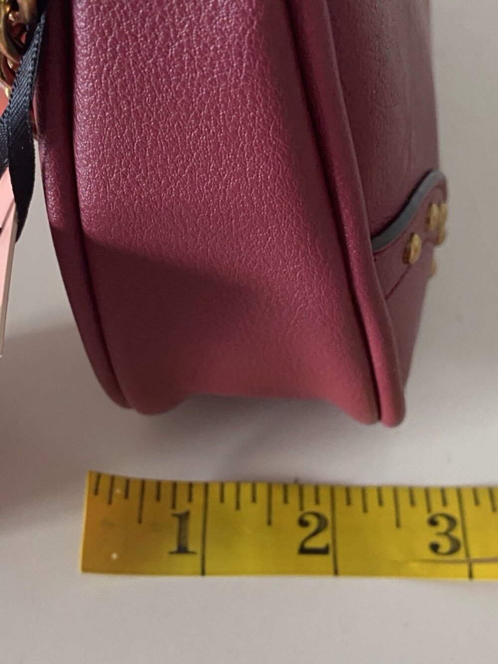 Juicy Couture In Her Juicy Era Convertible Wristlet Mini Bag Purse Cranberry NEW - Picture 11 of 12